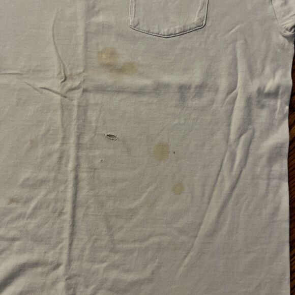 Vintage Hanes Pro Line Boats Pocket Single Stitched Made In USA Thrashed XL - Picture 2 of 9